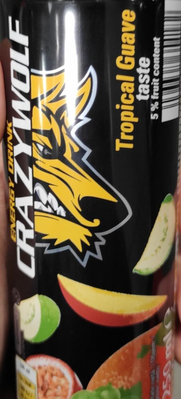 Fotografie - Energy drink tropical guave taste Crazy Wolf