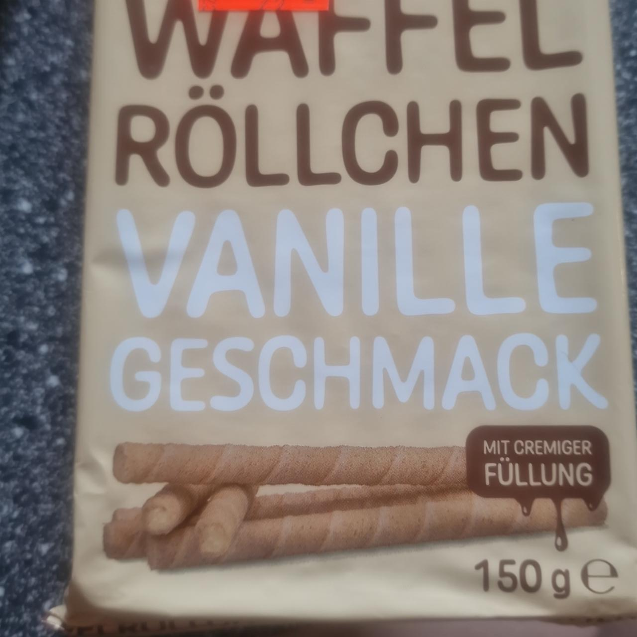 Fotografie - Waffel röllchen vanille geschmack Liebich