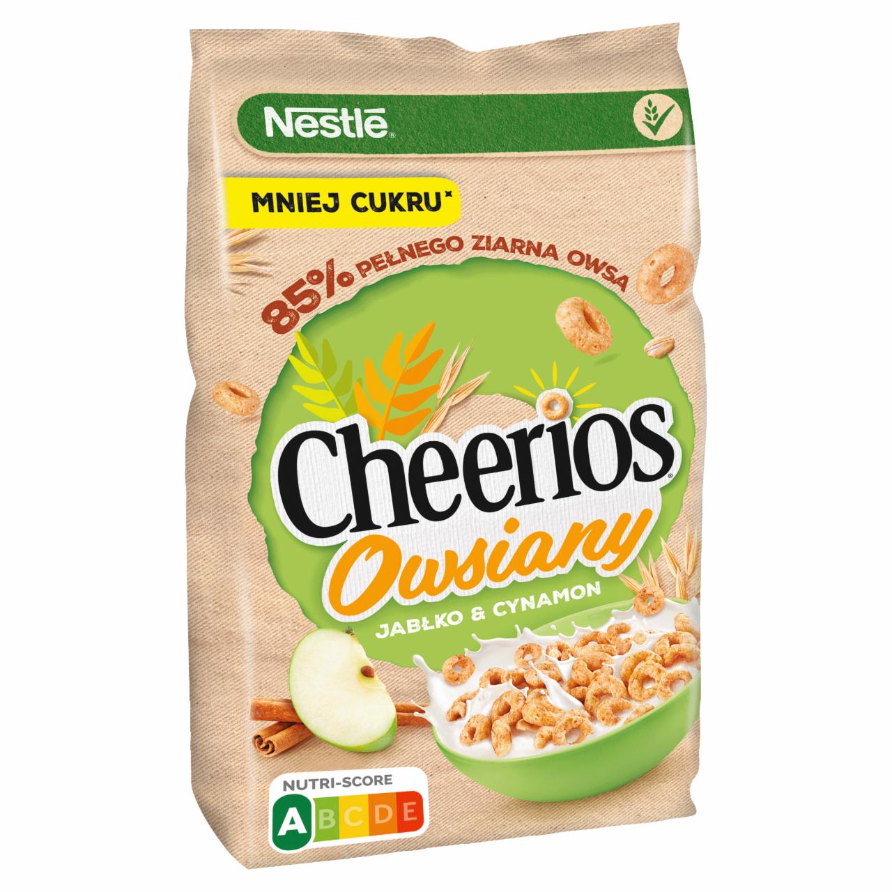 Fotografie - Cheerios Owsiany Płatki śniadaniowe jabłko & cynamon Nestlé