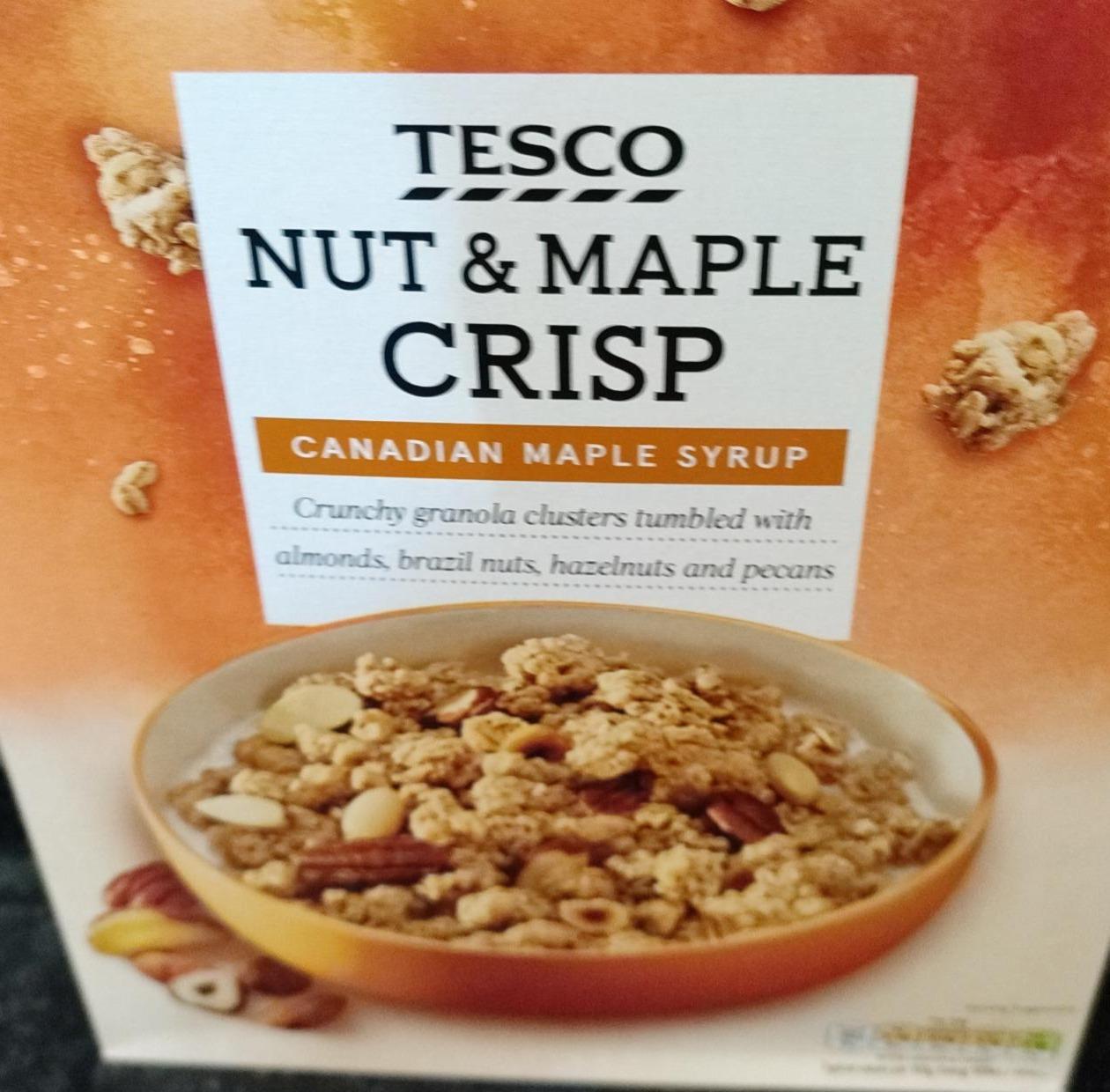 Fotografie - Nut & maple crisp Tesco