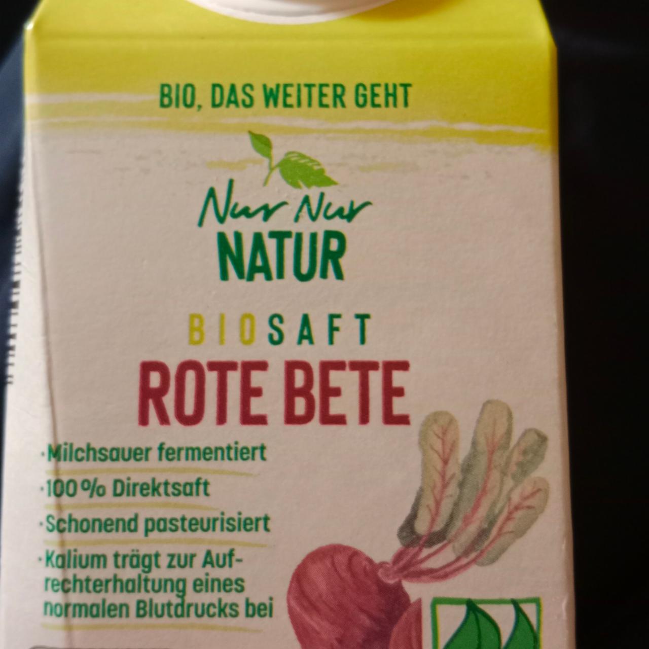 Fotografie - Biosaft rote bete Nur Nur Natur