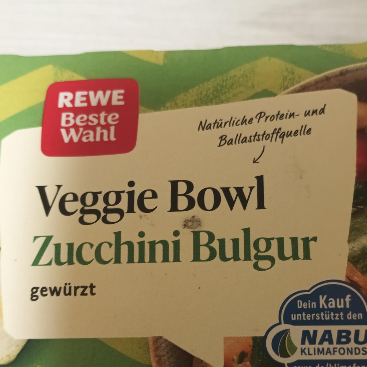 Fotografie - Veggie bowl zucchini bulgur Rewe beste wahl