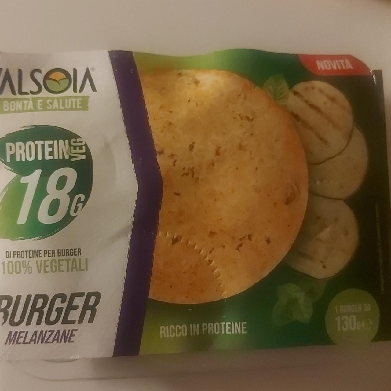 Fotografie - Bontà e salute protein veg 18g burger melanzane Valsoia