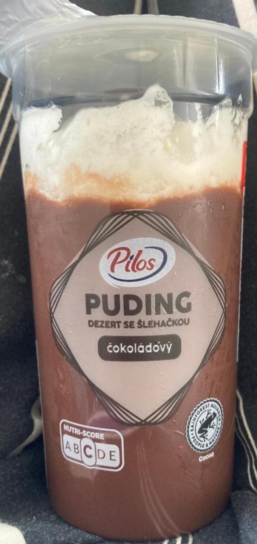 Fotografie - Puding dezert se šlehačkou čokoládový Pilos