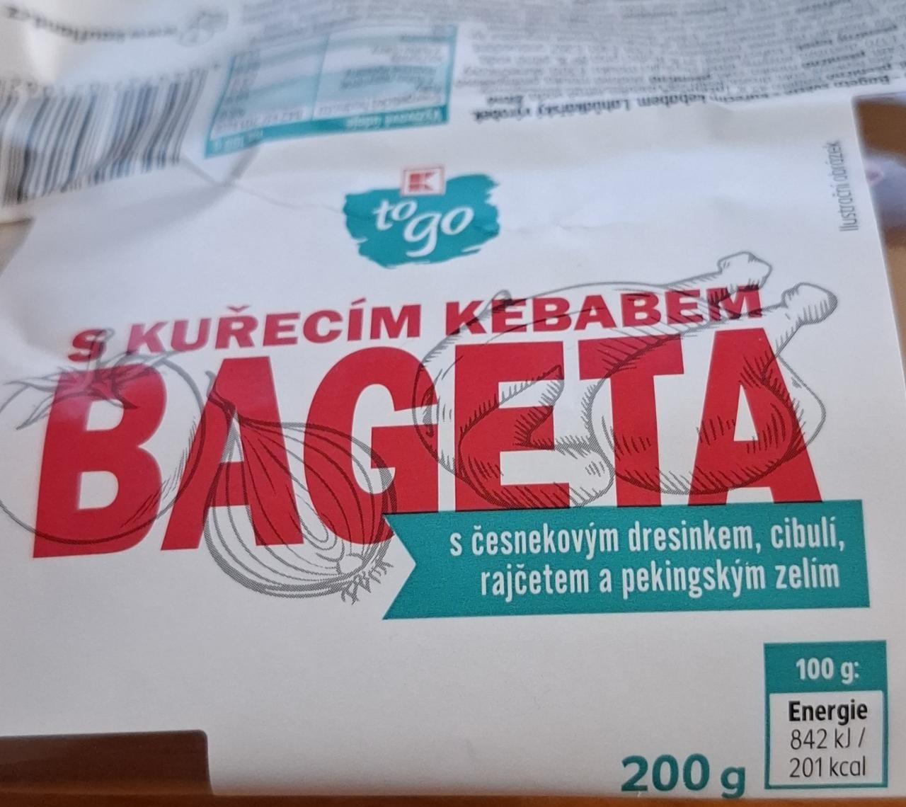 Fotografie - Bageta s kuřecím kebabem K-to go