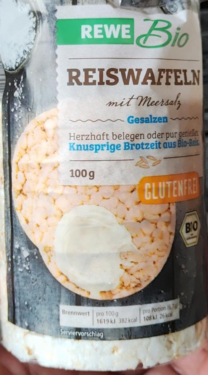 Fotografie - Reiswaffeln mit meersalz gesalzen Rewe bio