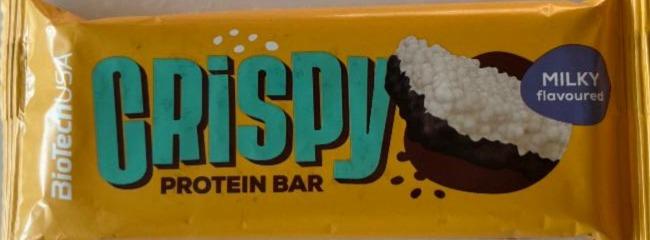 Fotografie - Crispy protein bar milky flavoured BioTechUSA