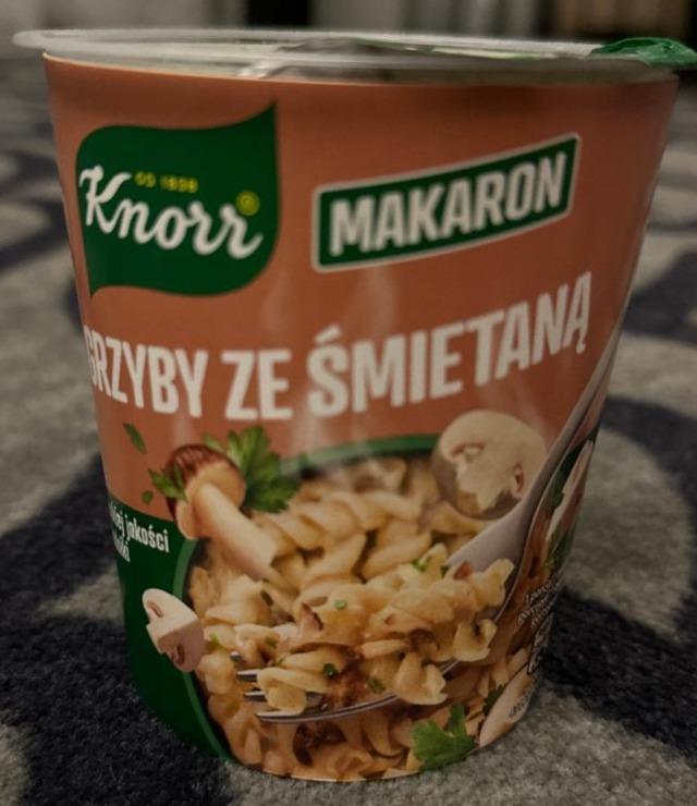 Fotografie - Makaron grzyby ze śmietaną Knorr