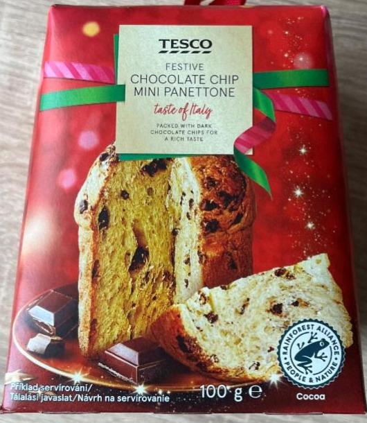 Fotografie - Festive chocolate chip mini panettone Tesco