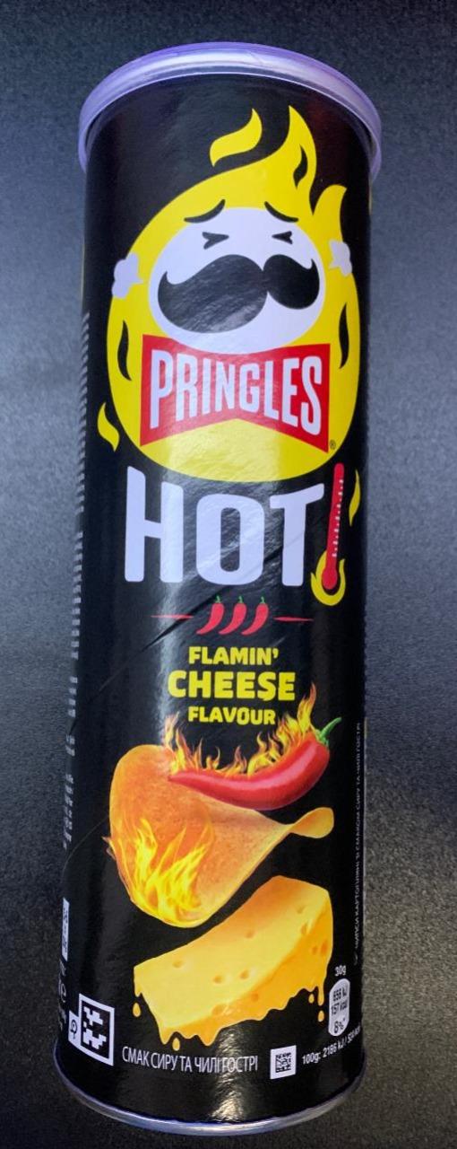 Fotografie - Hot flamin' cheese flavour Pringles