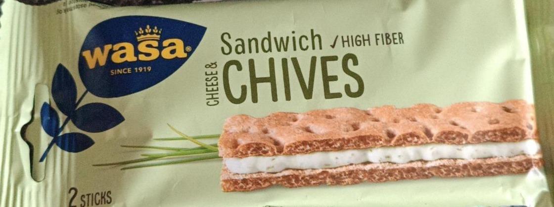 Fotografie - Sandwich cheese & chives Wasa