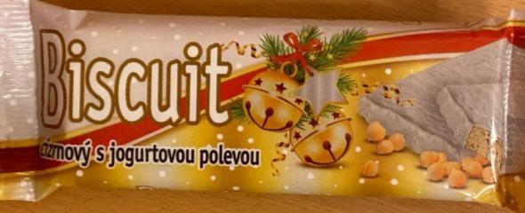 Fotografie - Biscuit rychlý snack cizrnový s jogurtovou polevou Extrudo