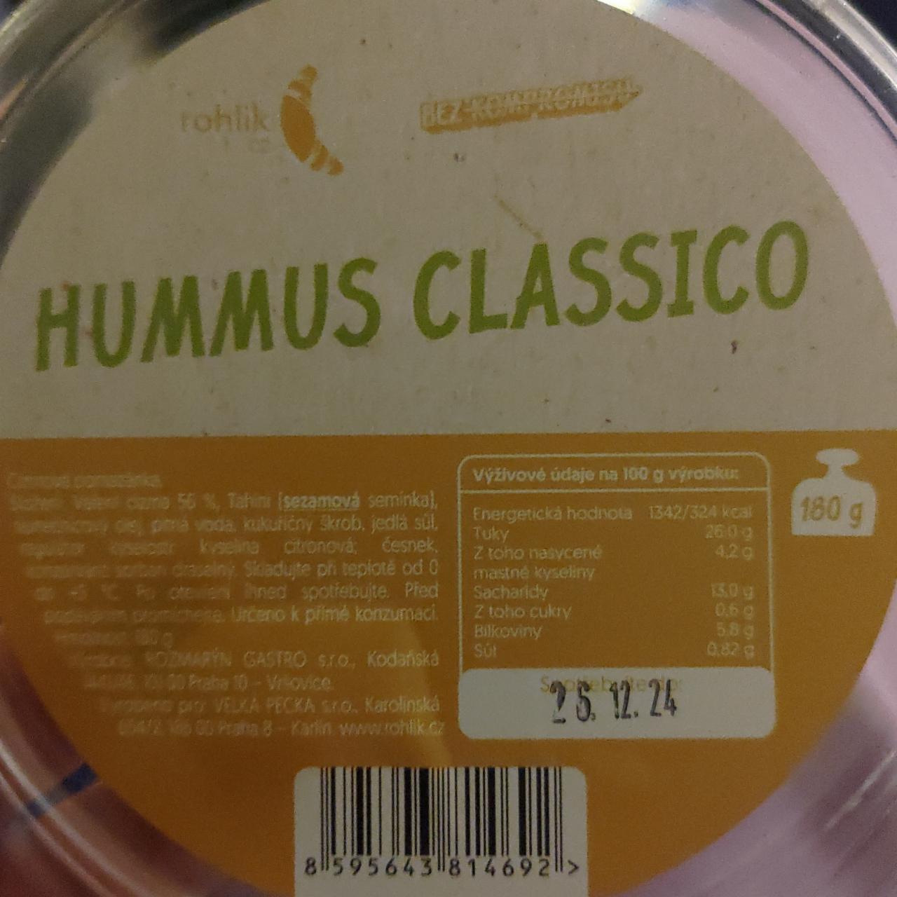 Fotografie - Hummus classico Rohlík.cz