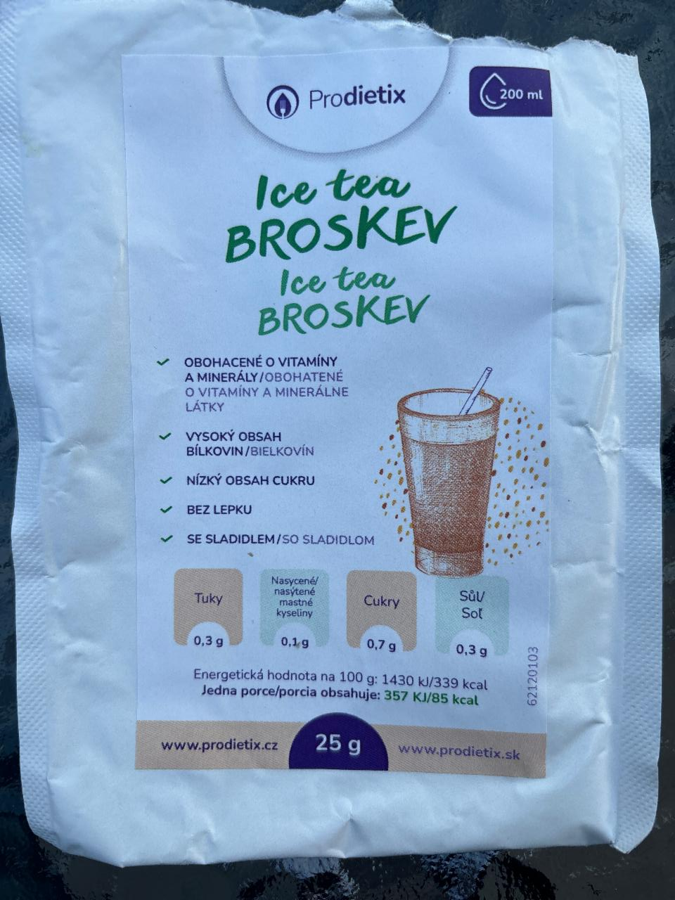 Fotografie - Ice tea broskev Prodietix