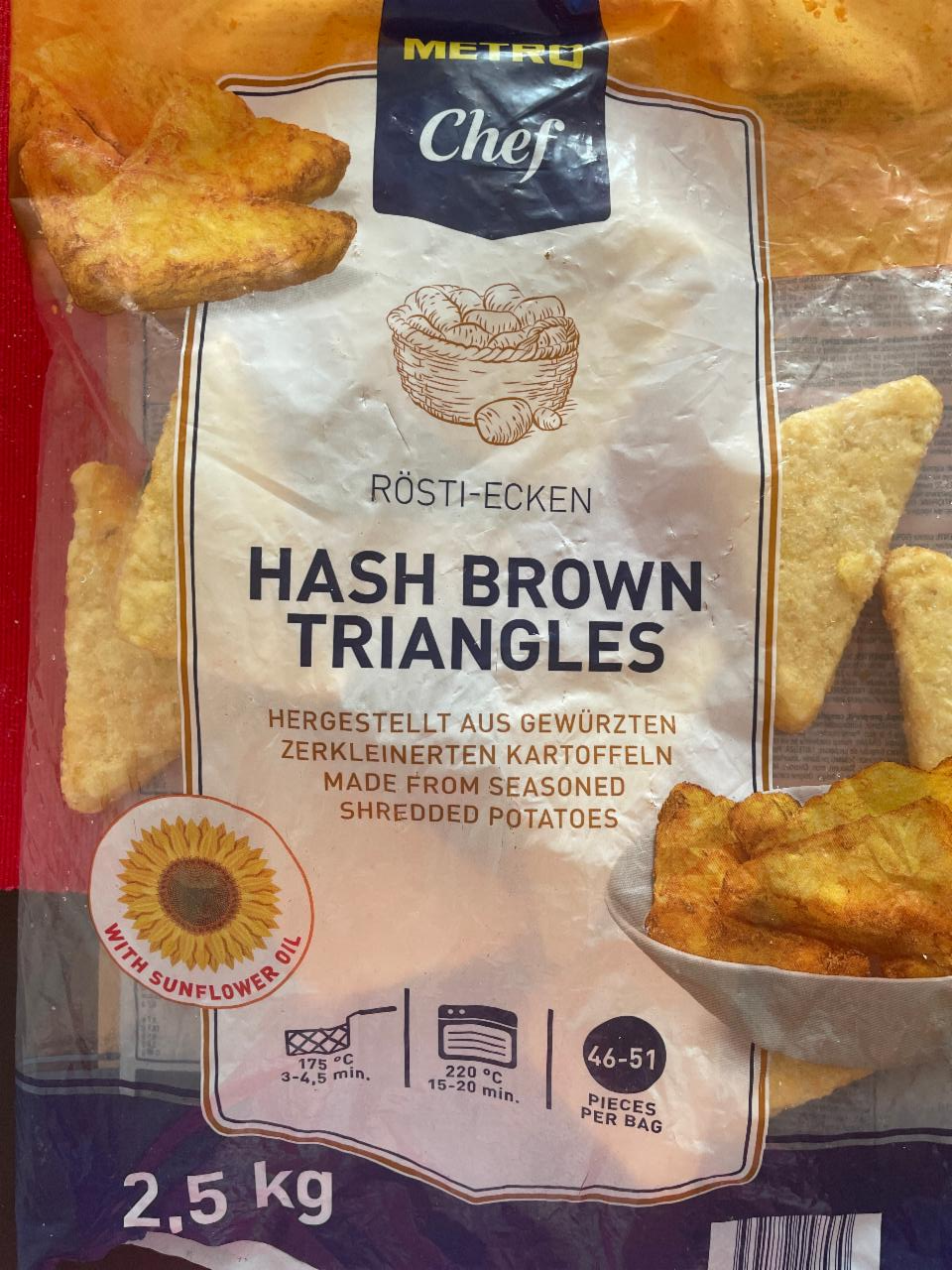 Fotografie - Hash Brown Triangles Metro Chef