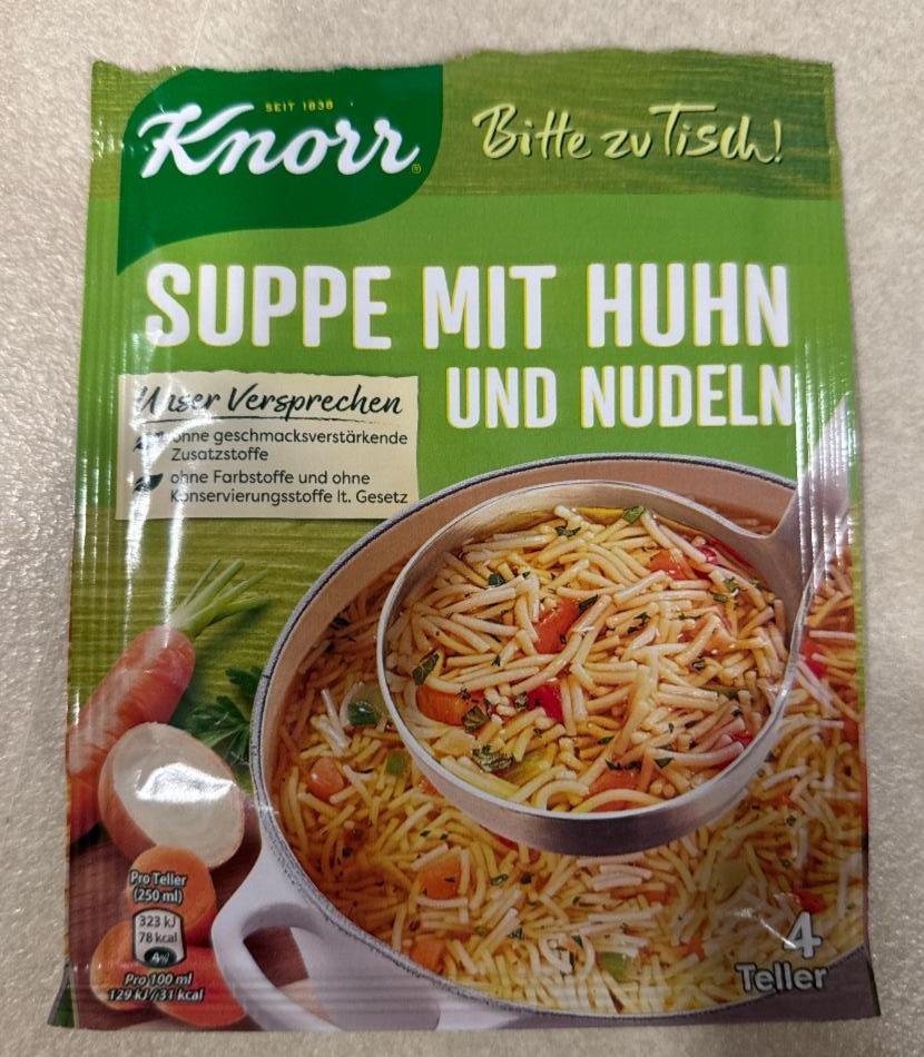 Fotografie - Suppe mit huhn und nudeln Knorr