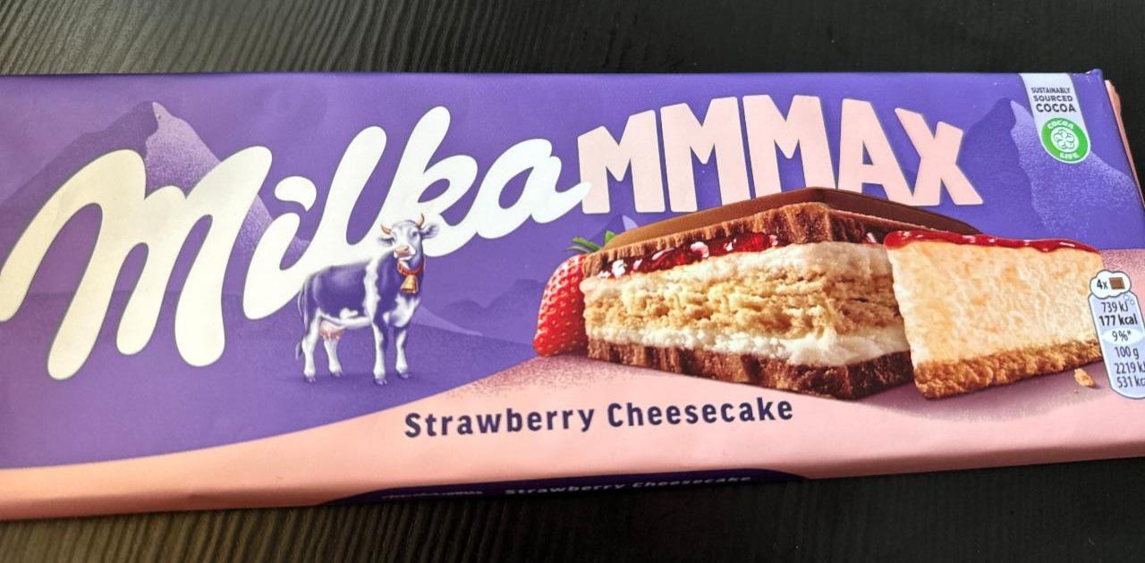 Fotografie - Milka strawberry cheesecake