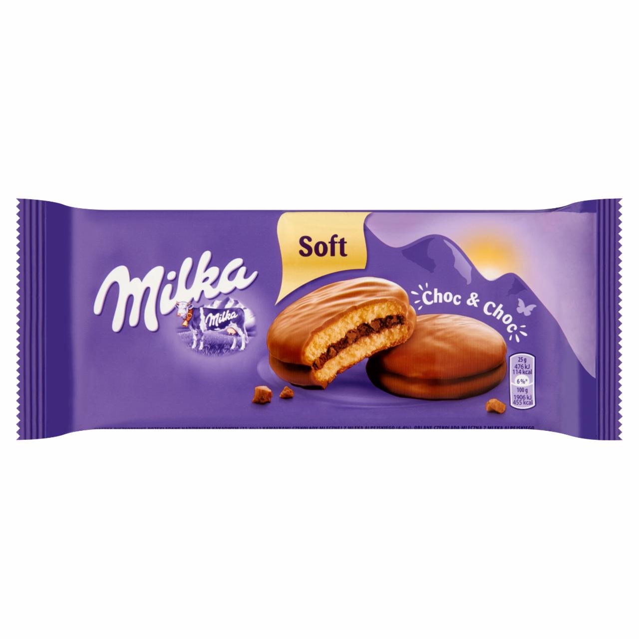 Fotografie - Choc & Choc celomáčené jemné pečivo s kakaovou náplní Milka