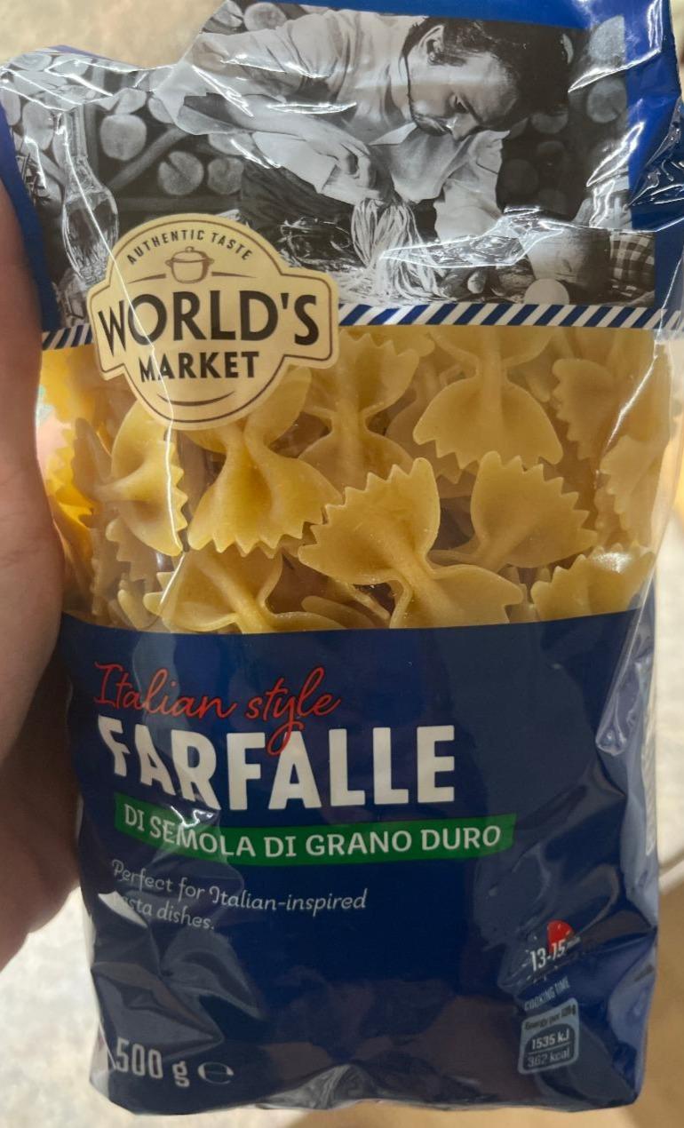 Fotografie - Farfalle di semola di grano duro World's market