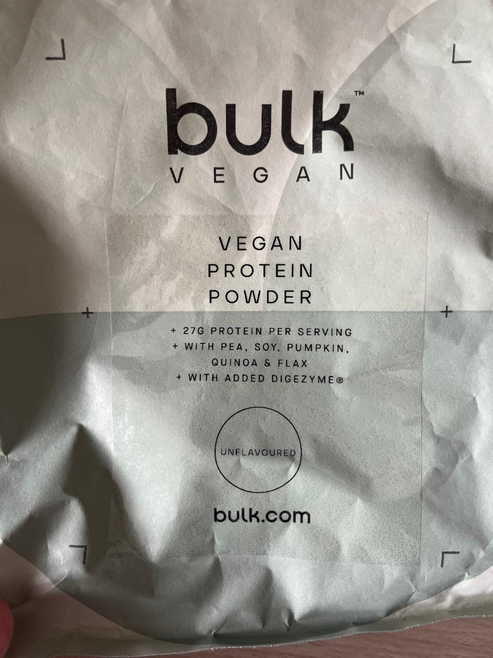 Fotografie - Vegan protein powder unflavoured Bulk