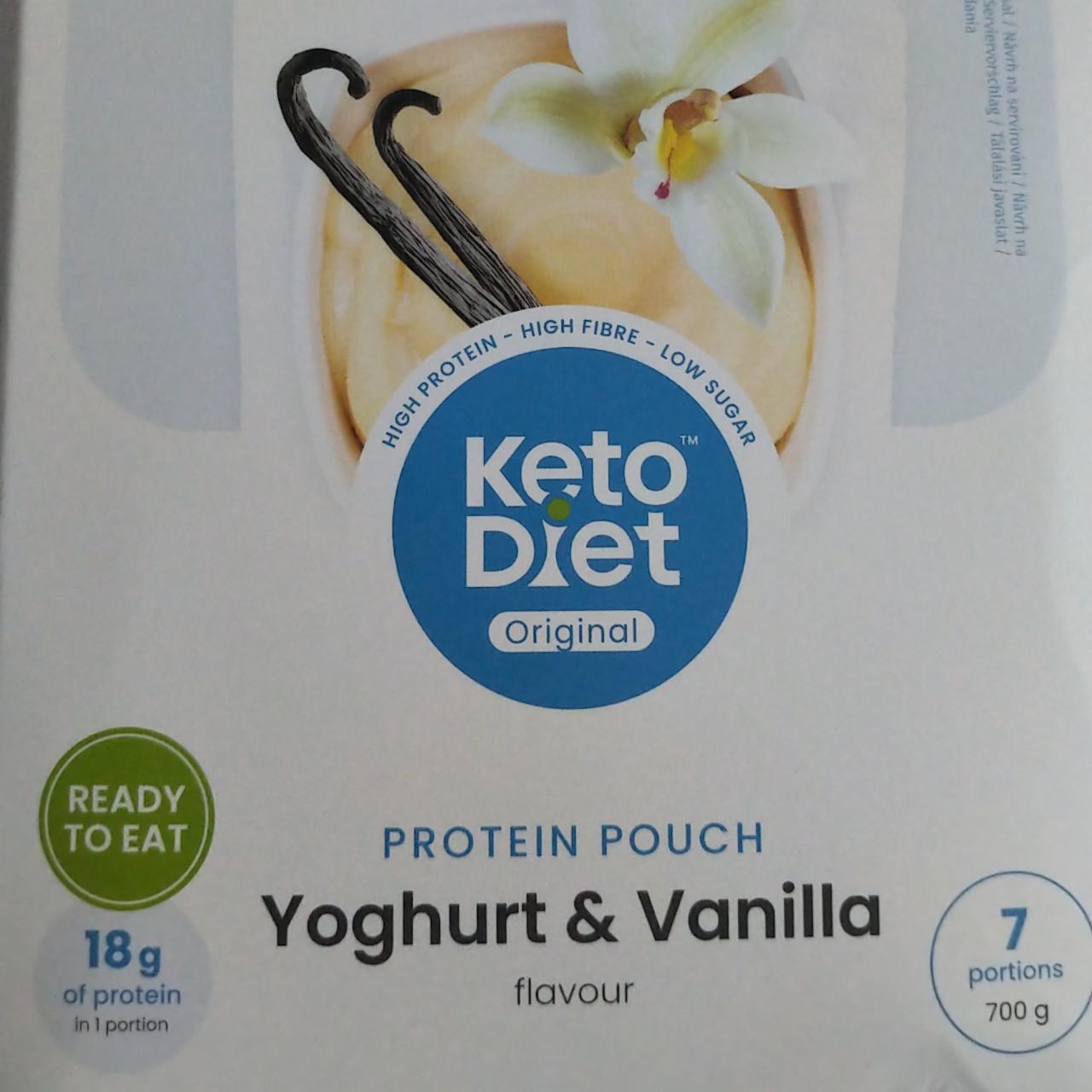Fotografie - Protein pouch yoghurt & vanilla flavour KetoDiet