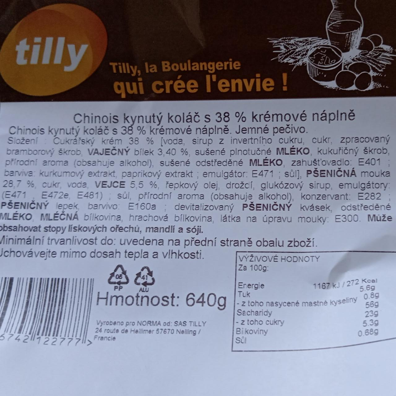 Fotografie - Chinois kynutý koláč s 38% krémové náplně Tilly