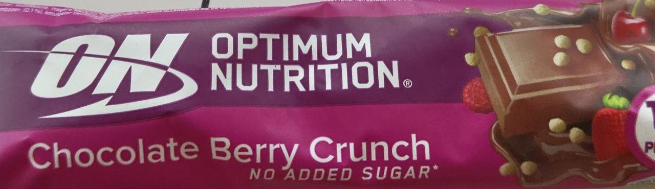 Fotografie - Chocolate berry crunch Optimum Nutrition