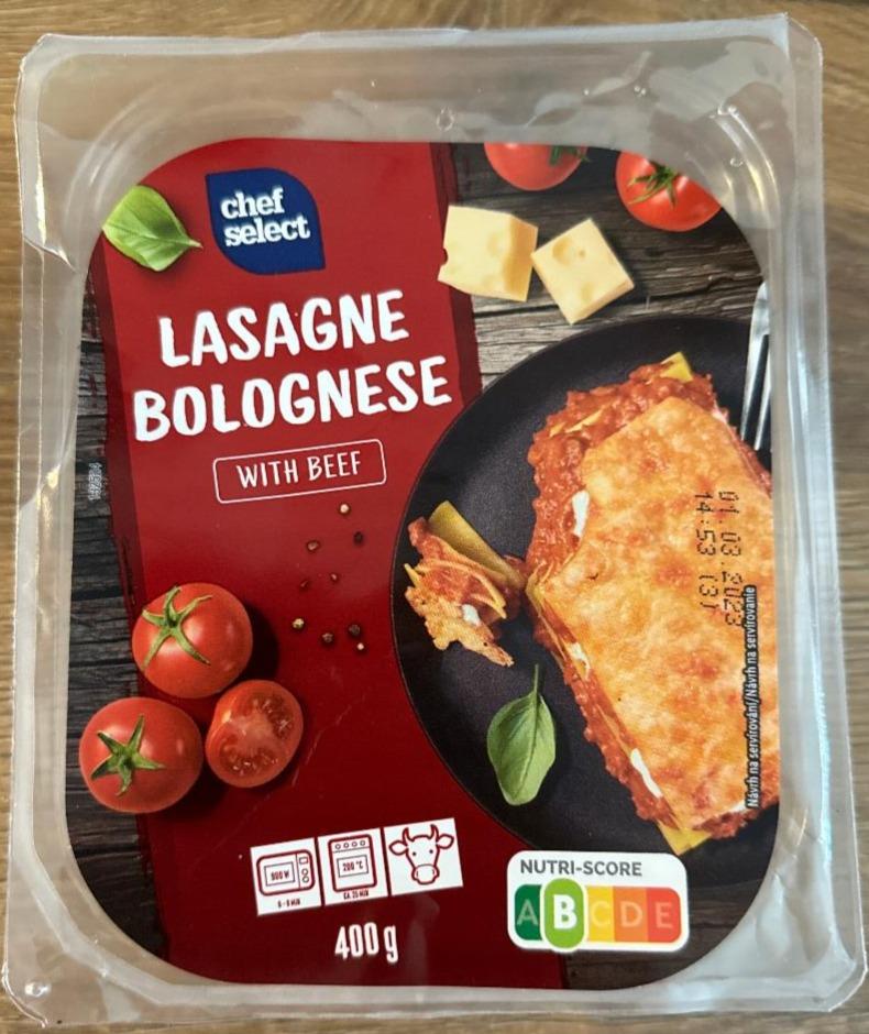 Fotografie - Lasagne Bolognese with beef Chef Select