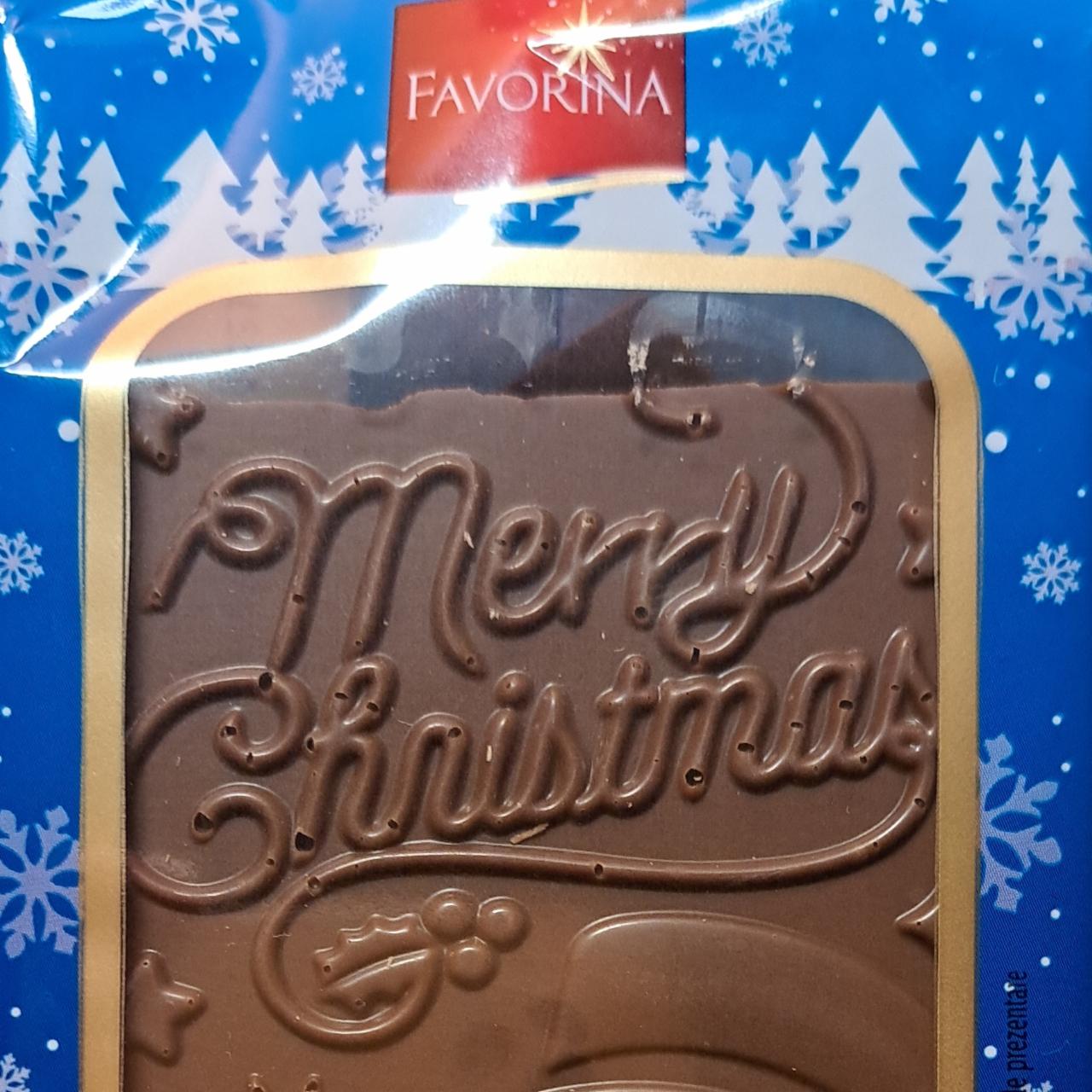 Fotografie - Merry christmas milk chocolate Favorina