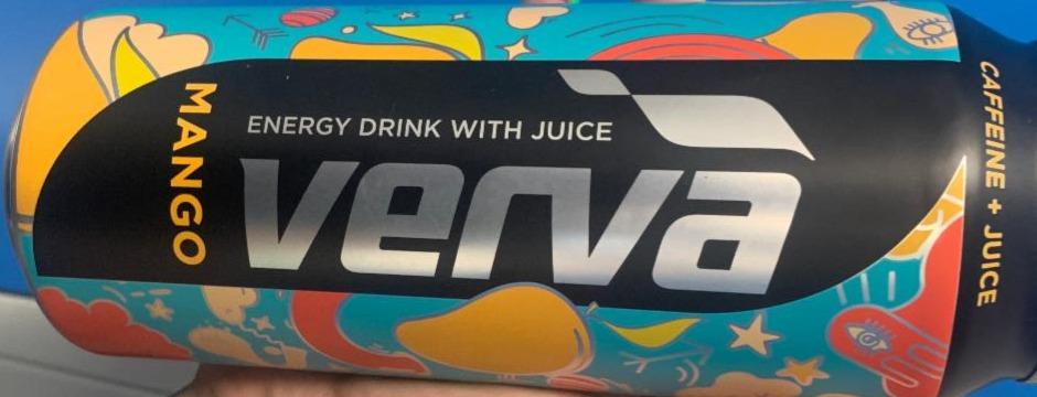 Fotografie - Energetický nápoj mango juice Verva