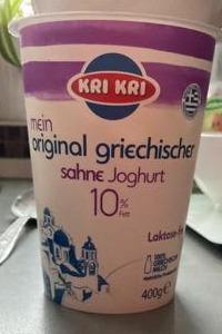 Fotografie - Mein original griechischer sahne joghurt 10% Kri Kri