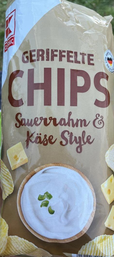 Fotografie - Geriffelte chips saurrahm & käse style K-Classic