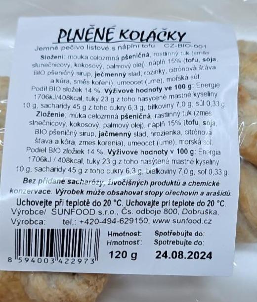 Fotografie - Plněné koláčky Sunfood