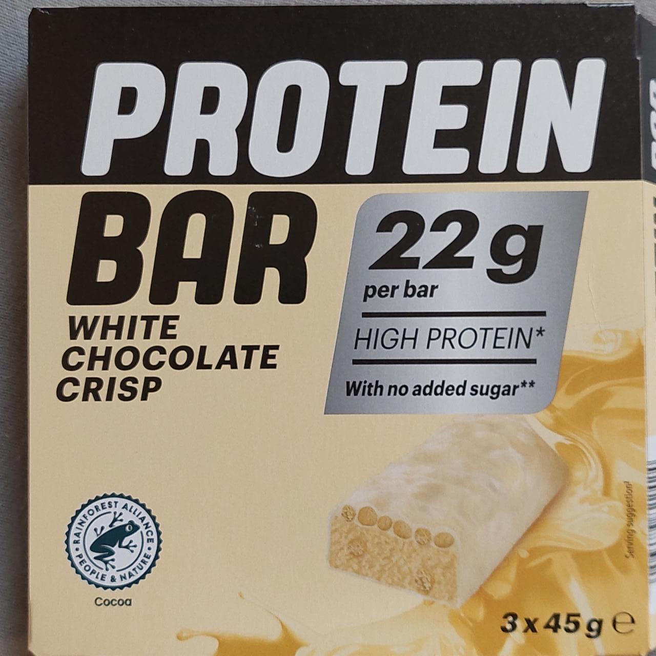 Fotografie - White chocolate crisp Protein bar