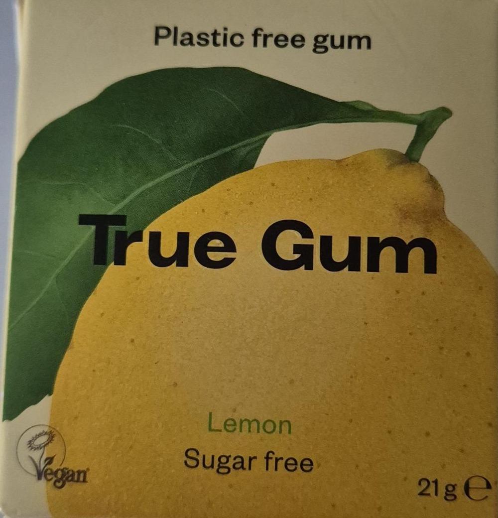 Fotografie - True Gum Lemon sugar-free