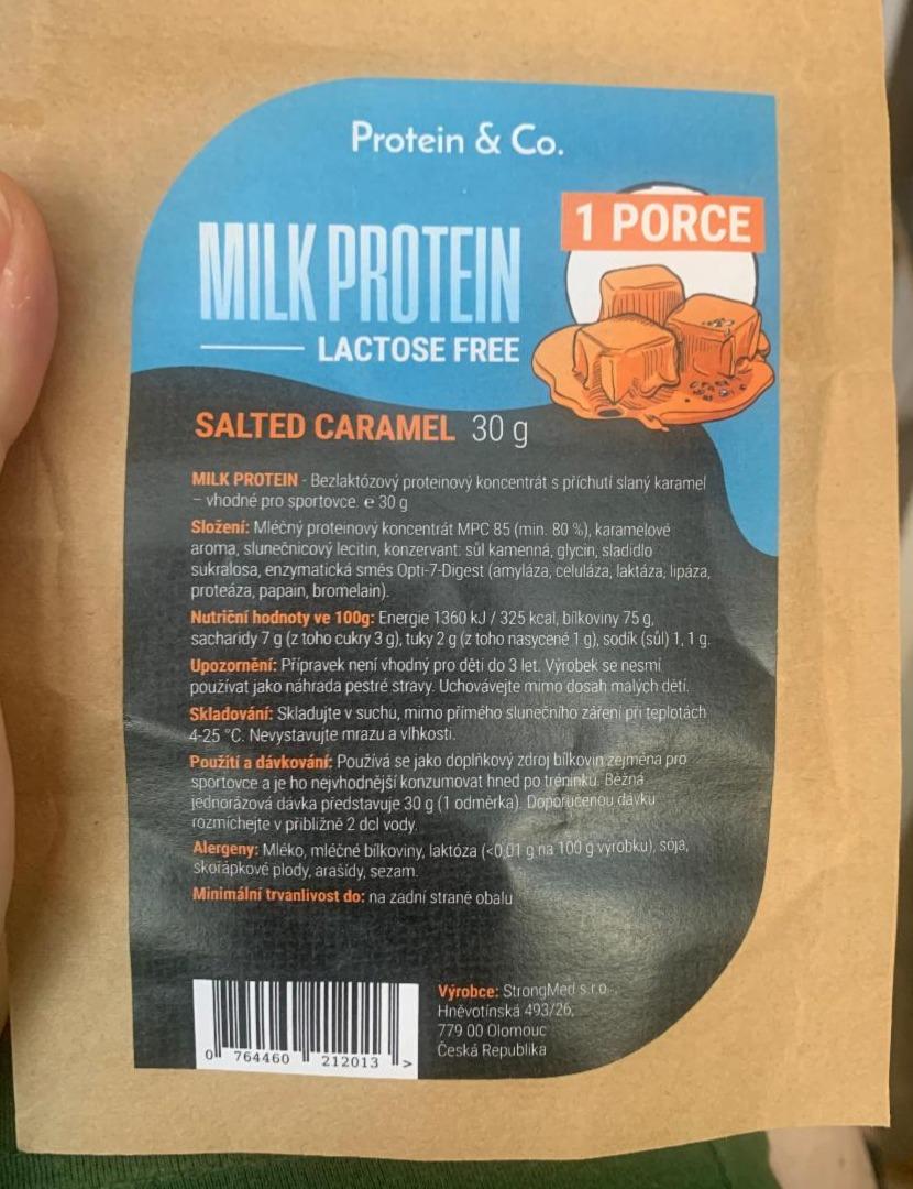 Fotografie - Milk Protein lactose free Salted Caramel Protein & Co.