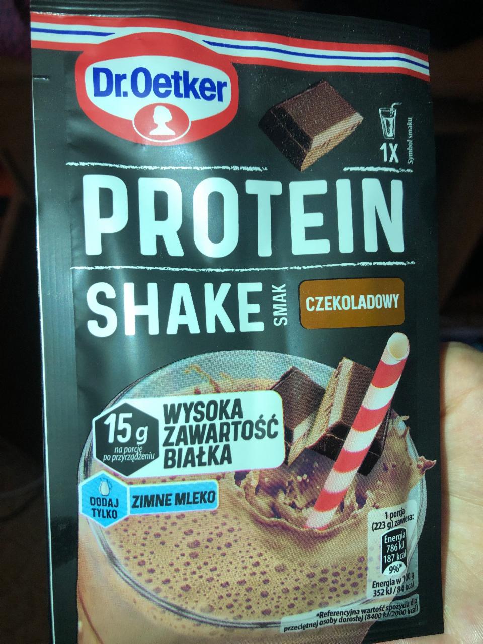 Fotografie - Protein shake smak czekoladowy Dr.Oetker