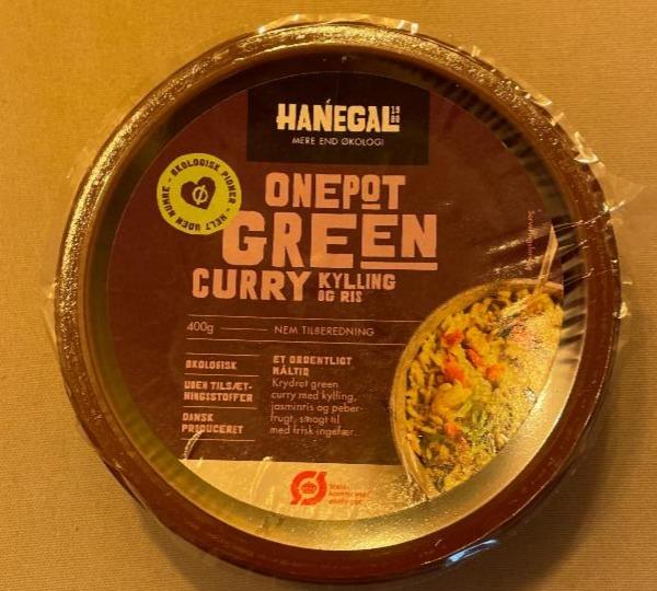 Fotografie - Onepot green curry kylling og ris Hanegal