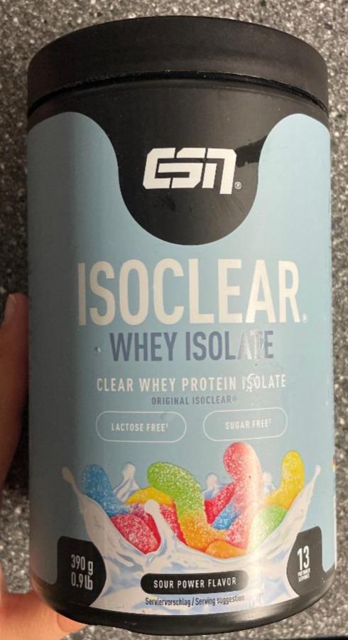 Fotografie - Isoclear whey isolate sour power flavor ESN