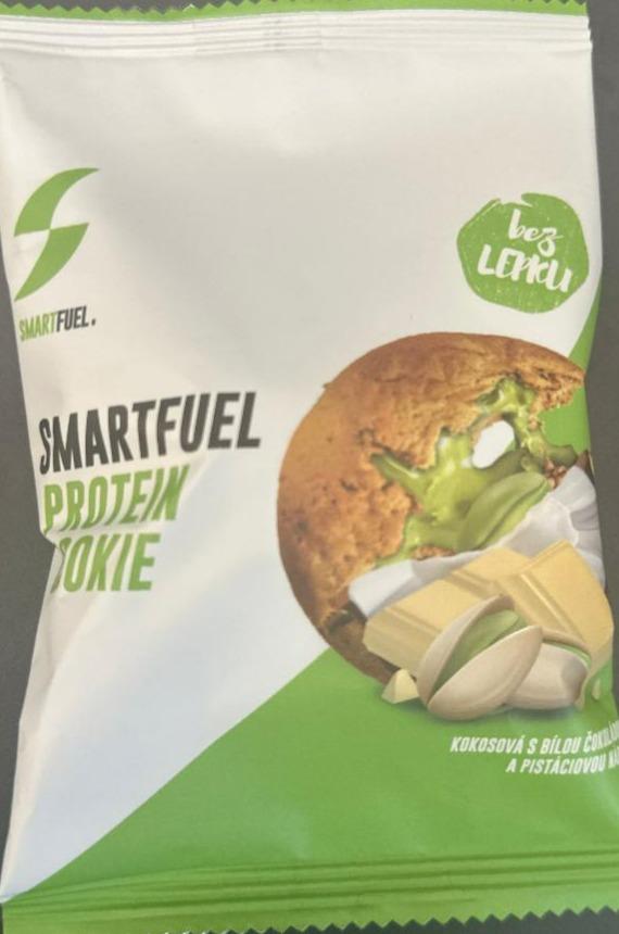 Fotografie - Cookies kokosová s bílou čokoládou a pistáciovou náplní SmartFuel