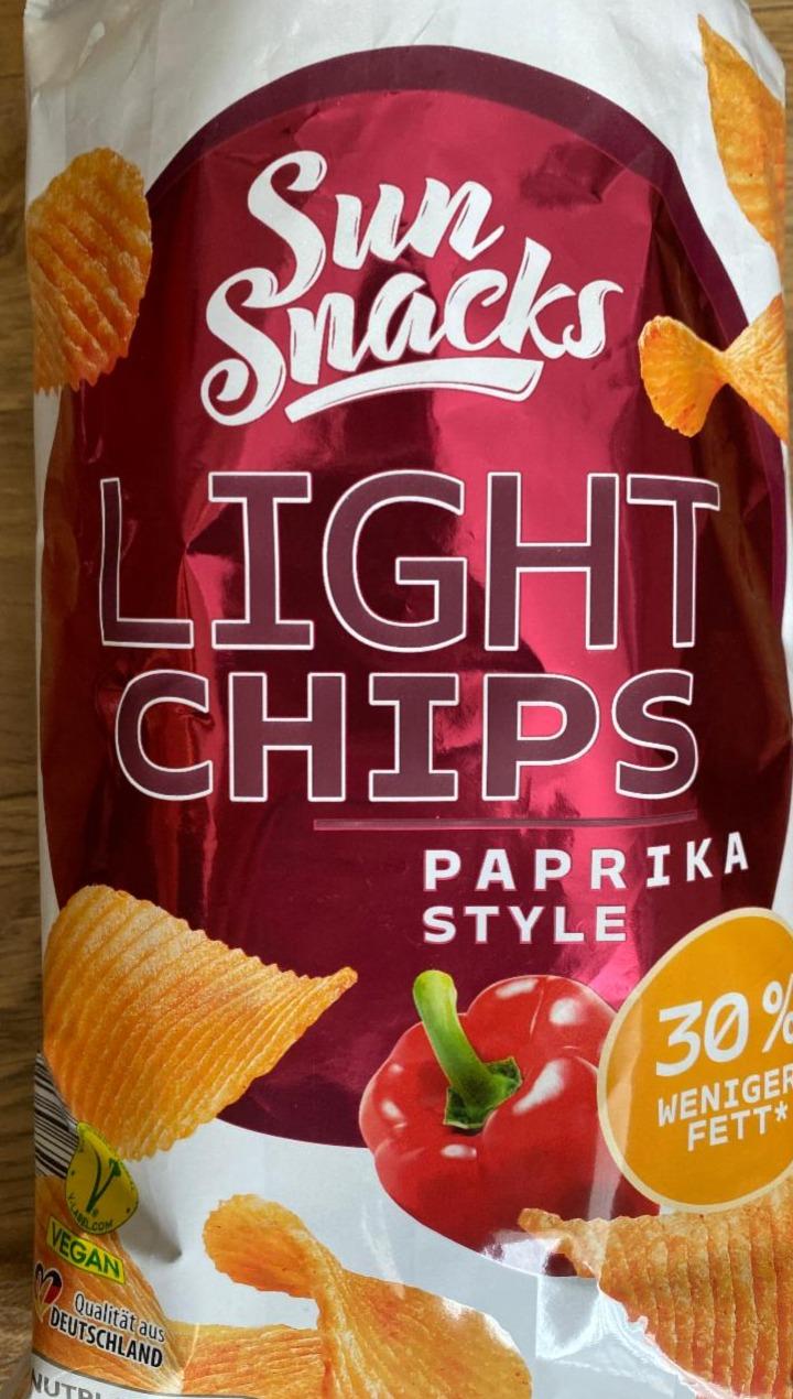 Fotografie - Light chips paprika style Sun Snacks