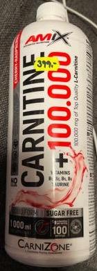 Fotografie - Carnitine 100.000 cherry raspberry Amix advanced nutrition