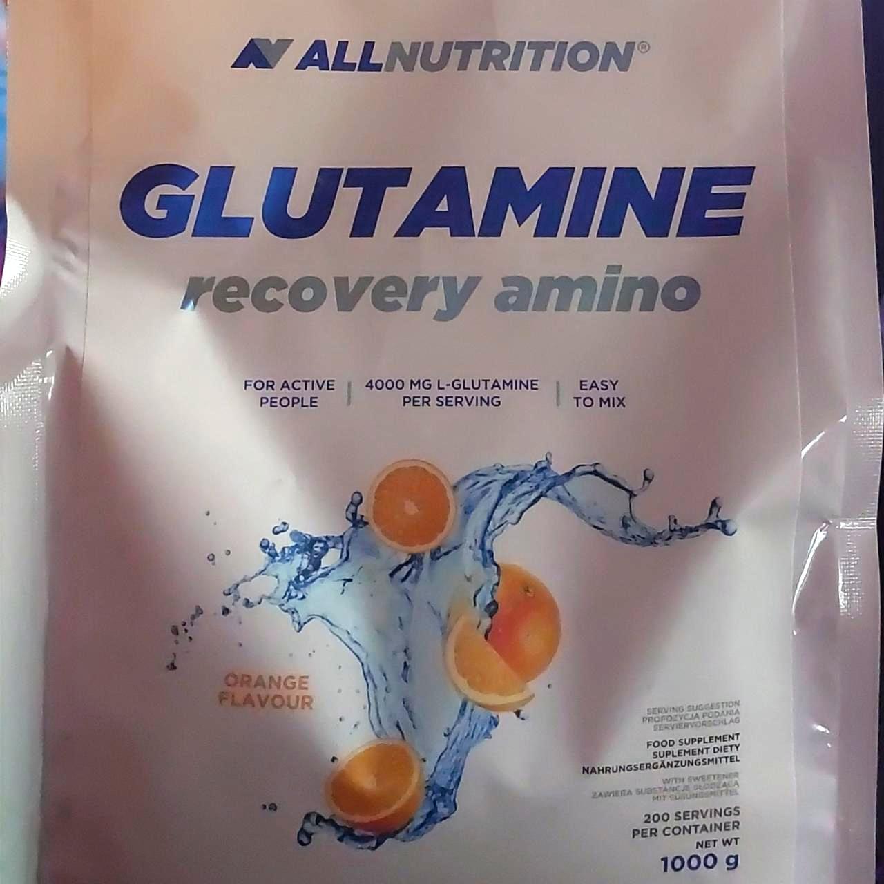 Fotografie - Glutamine recovery amino Allnutrition