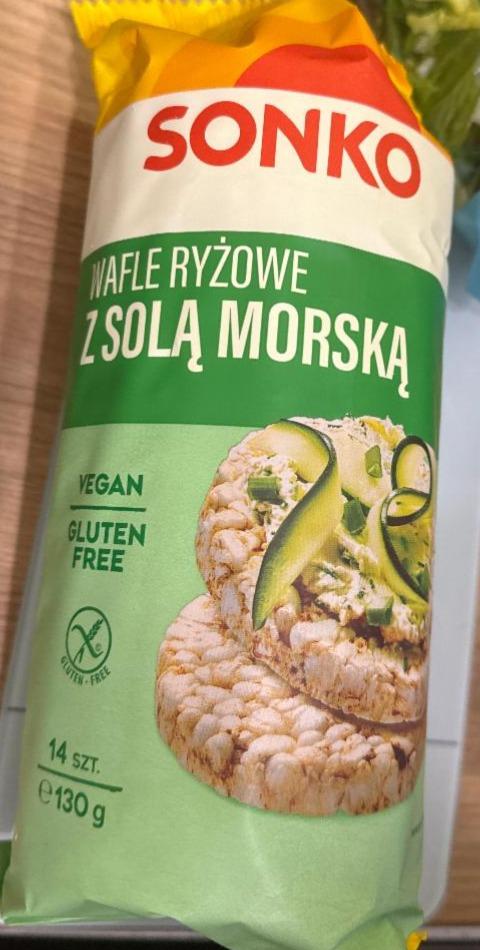 Fotografie - Wafle ryżowe z solą morską Sonko