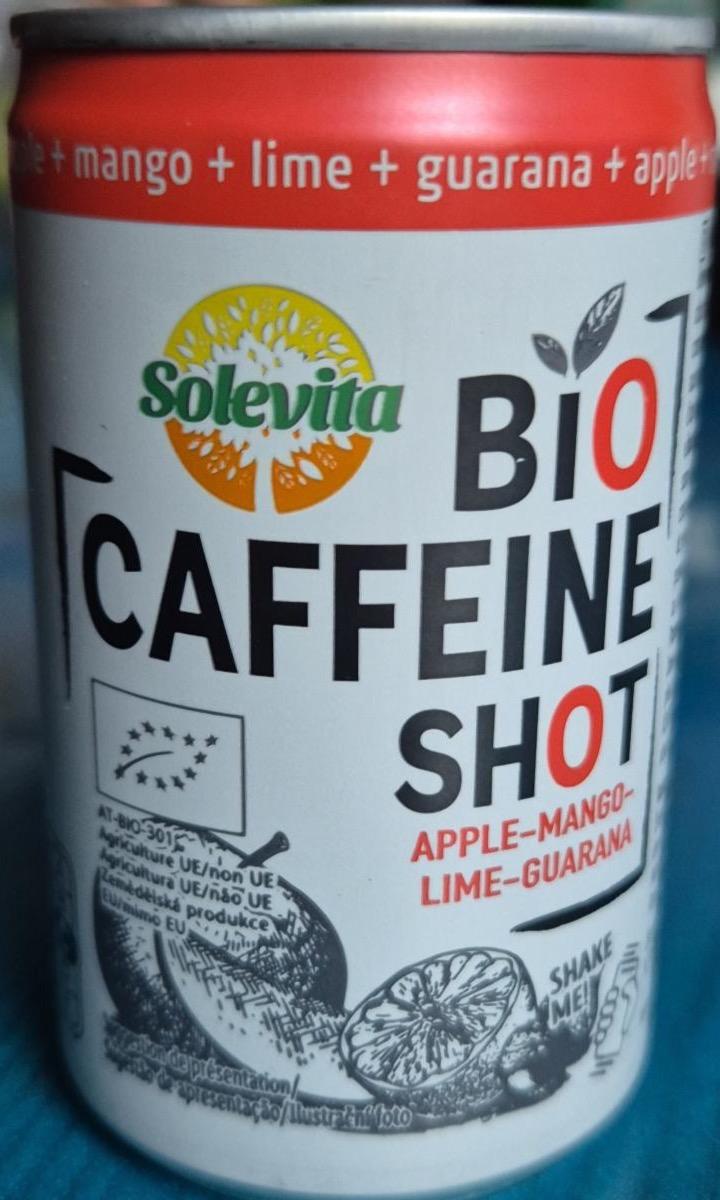 Fotografie - Bio caffeine shot apple mango lime guarana Solevita