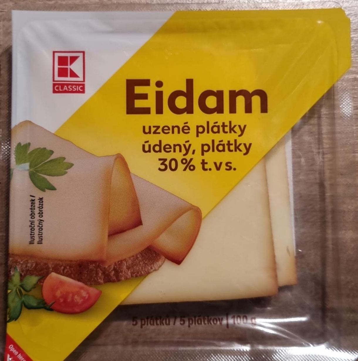 Fotografie - Eidam 30% uzené plátky K-Classic