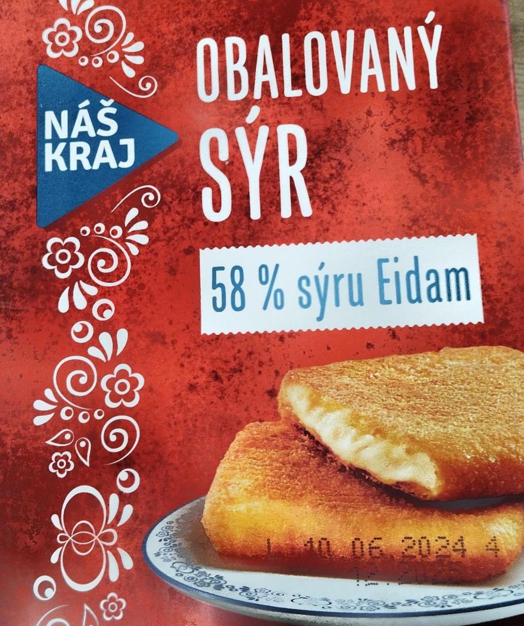 Fotografie - Obalovaný sýr 58% sýru eidam Náš kraj