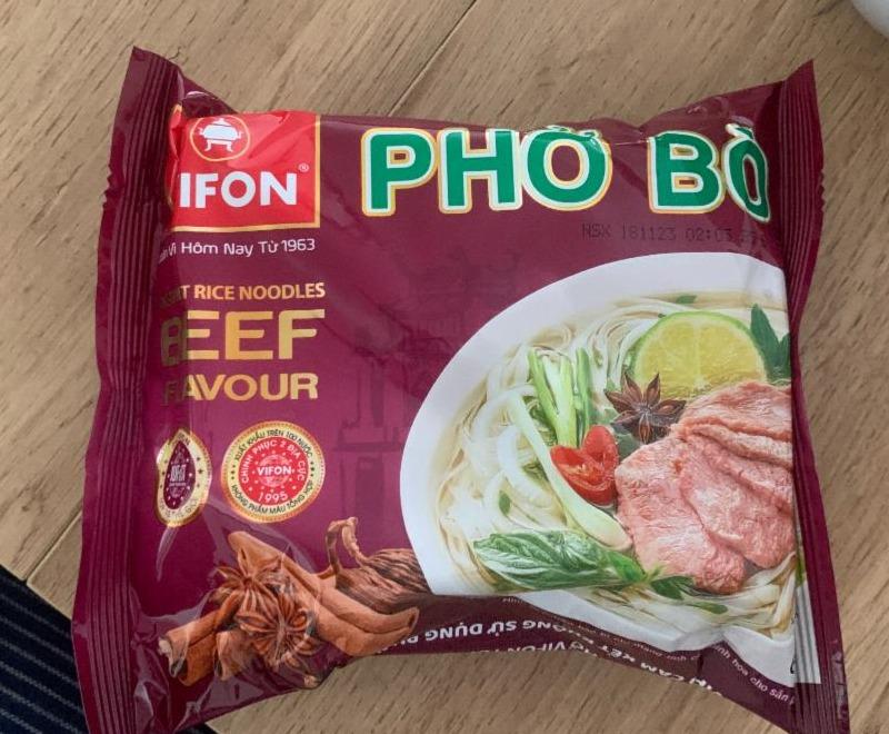 Fotografie - Phở Bò instant rice noodles beef flavour Vifon