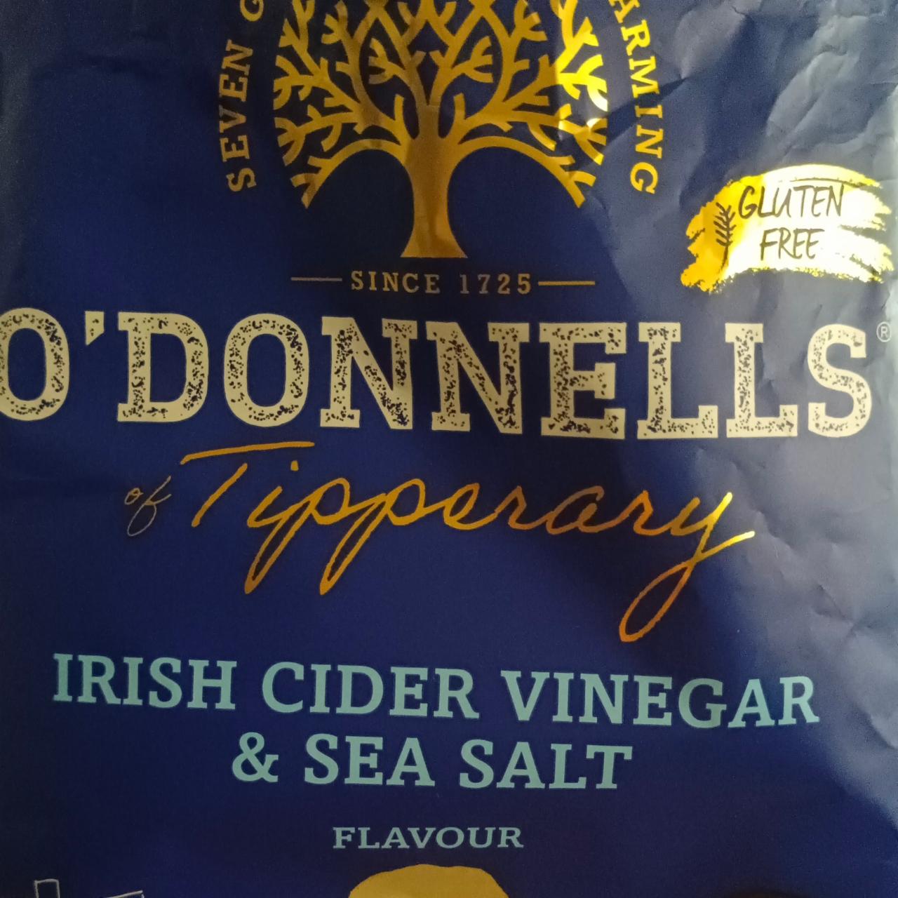 Fotografie - Irish cider vinegar & sea salt flavour O'donnells
