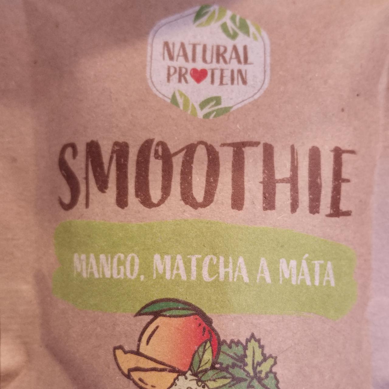 Fotografie - Smoothie mango, matcha a máta Natural protein